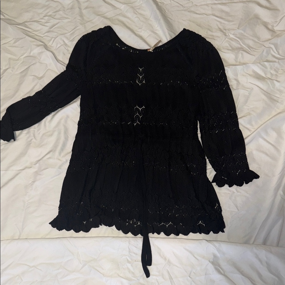 Free People Midnight Lace Blouse